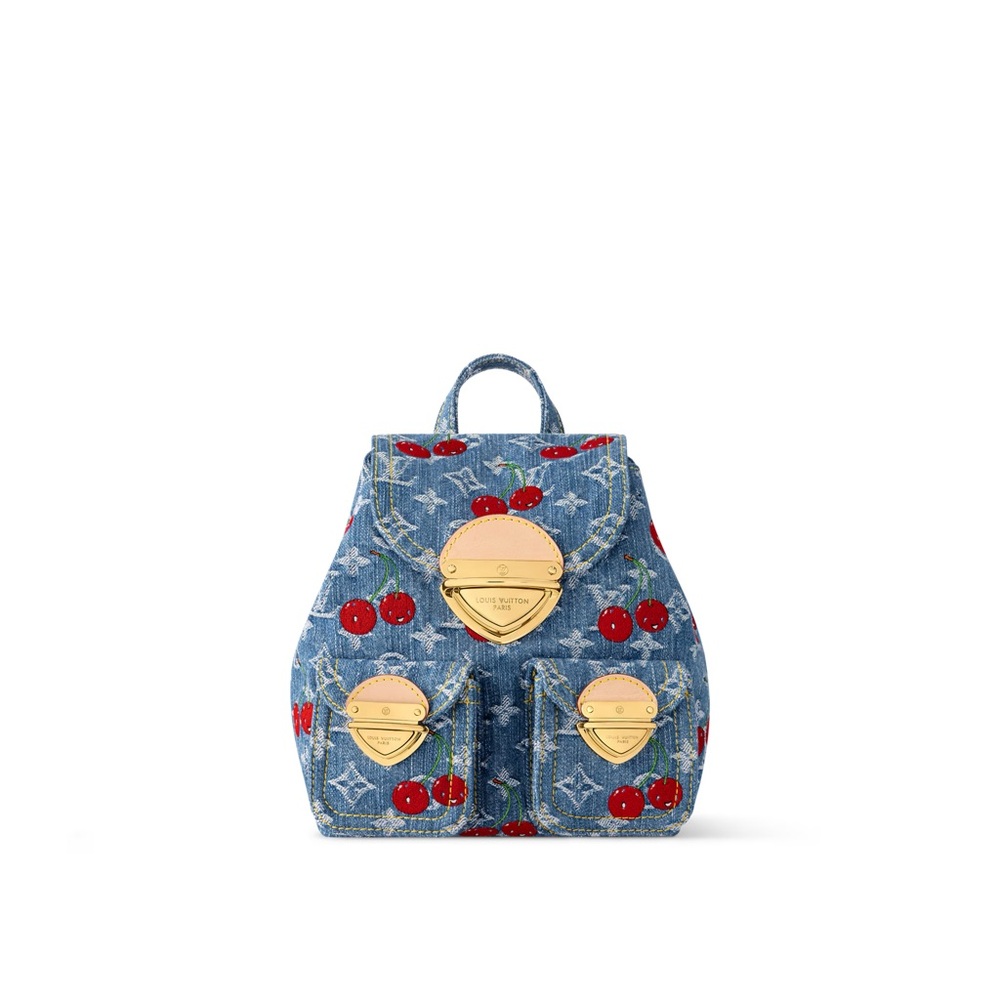 Louis Vuitton LV x TM Venice NM backpack, denim, LIMITED - NWT, Cerises, Cherry!